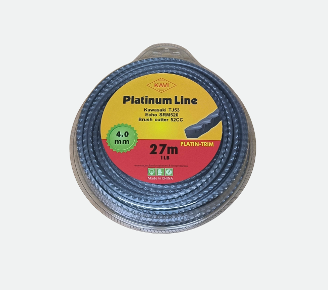 Cước cắt cỏ KAVI xám Platinum dày 4.0 mm