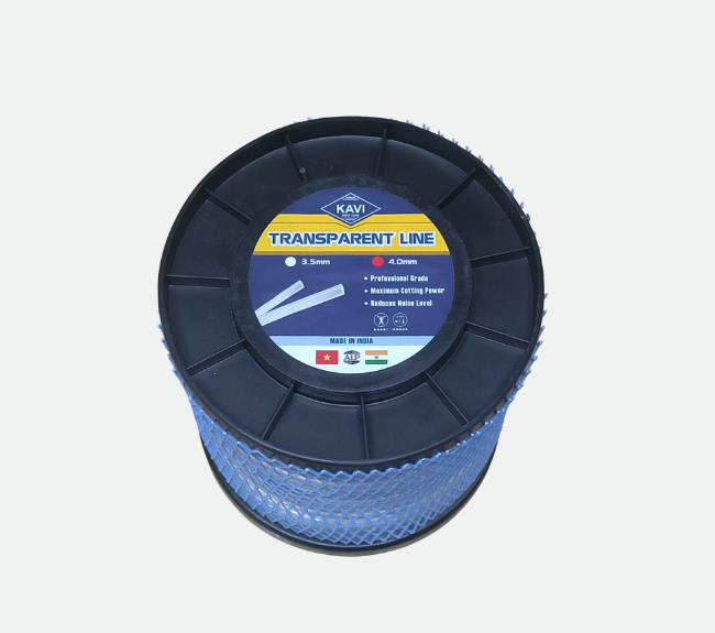Cước cắt cỏ tròn trong KAVI dày 3.5mm/4.0mm nhập khẩu 100% Ấn Độ [Cuộn 1kg]