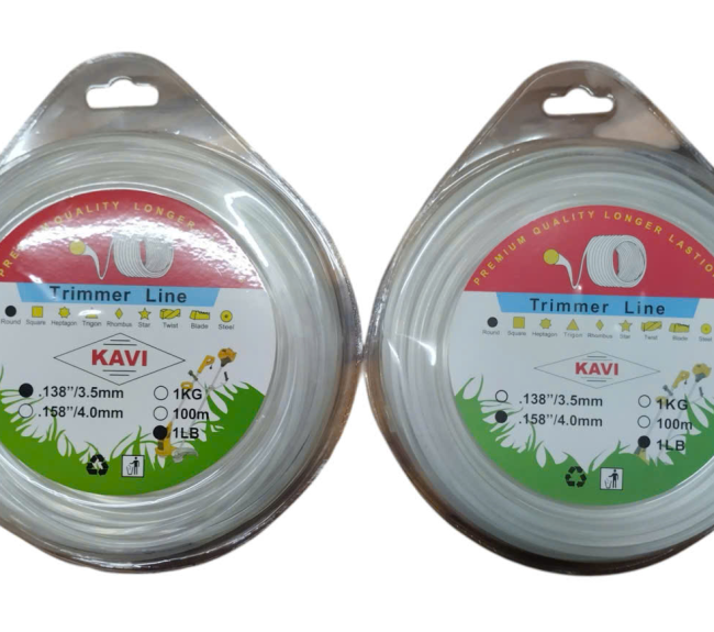 Cước cắt cỏ KAVI tròn trong 3.5mm/4.0mm chất lượng cao [Vỉ 450gr]